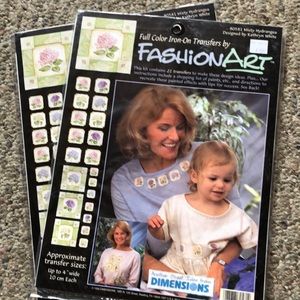 Fashion Art - Full color Iron On Transfers. Misty Hydrangea design Kathryn White
